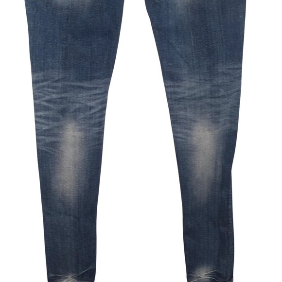 Rock Revival Jeans Womens 25 Alaina Blue  Skinny Distressed Embroidered Pockets - Picture 15 of 16